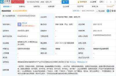 神州租車進軍海南，成立電子商務公司聚焦數字文創軟件開發